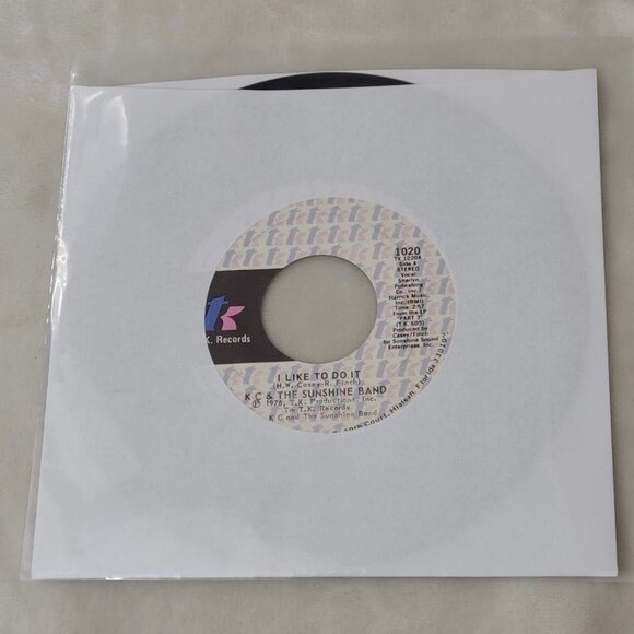 KC & The Sunshine Band I Like To Do It / Come On In 45 RPM 7" Vinyl 1976 TK 1020 - Picture 5 of 5